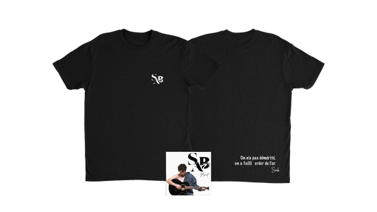PACK NOIR "CD DÉDICACÉ + T-SHIRT" « MINUIT »